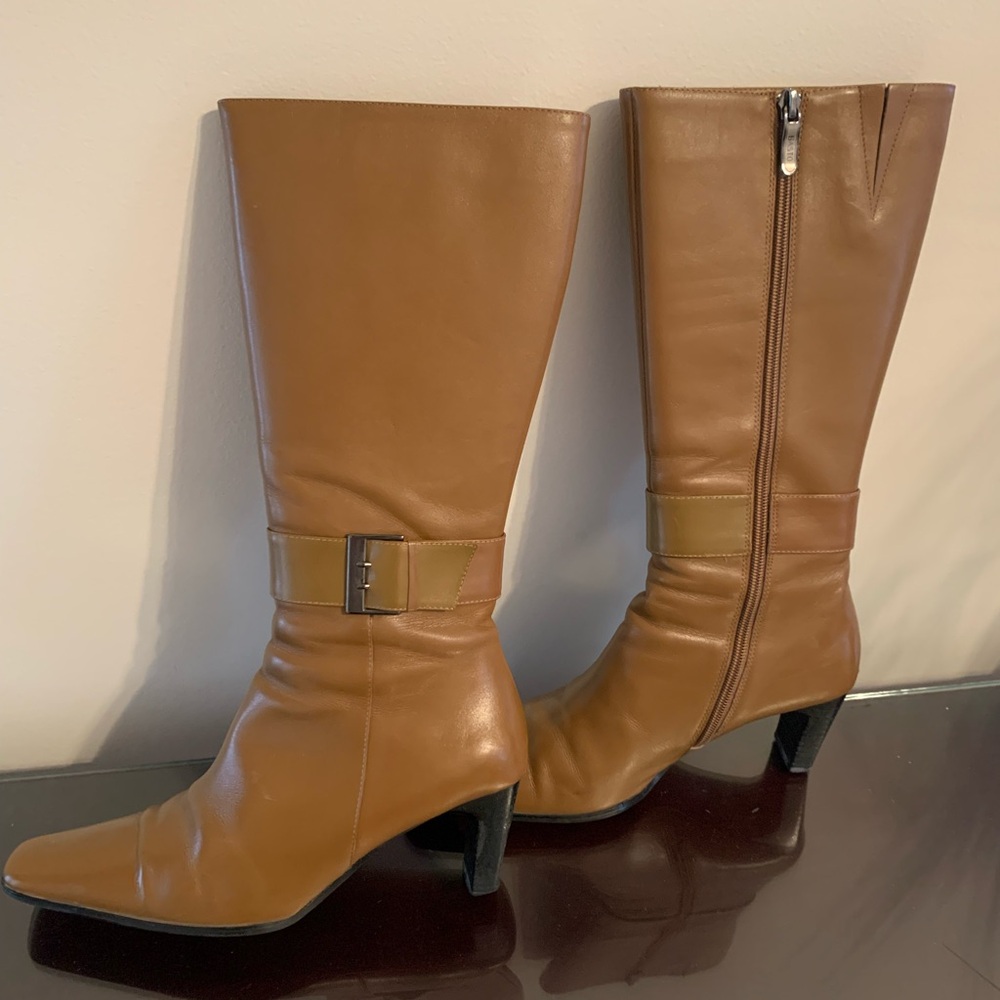 Fashionable Upscale Leather Boots- Lined With Ful… - image 6